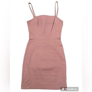 H&M Pink Denim Mini Dress Size 2